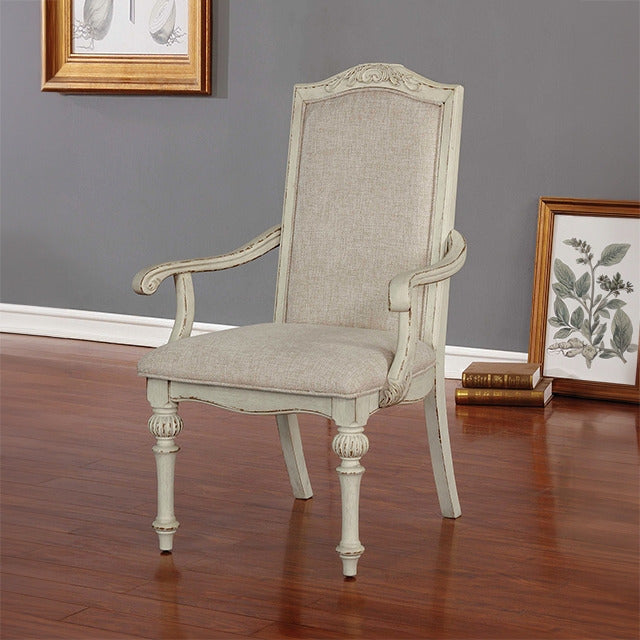 Arcadia Arm Chair, Antique White
