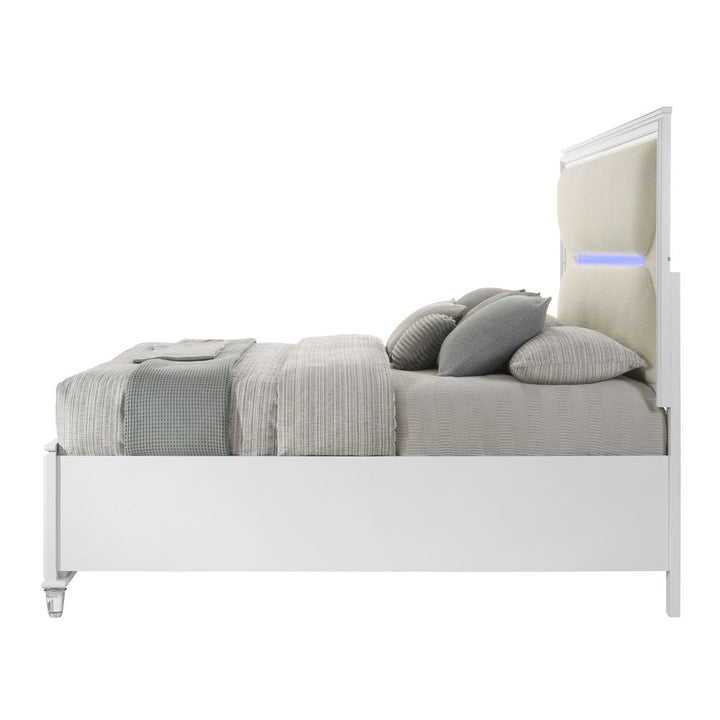 Tarian Eastern King Bed with LED &amp; Storage