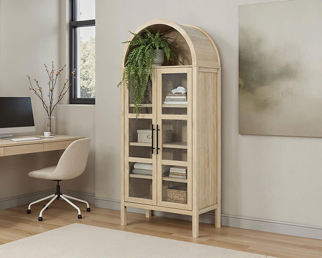 Gateshead Arched Cabinet, Natural - view 5