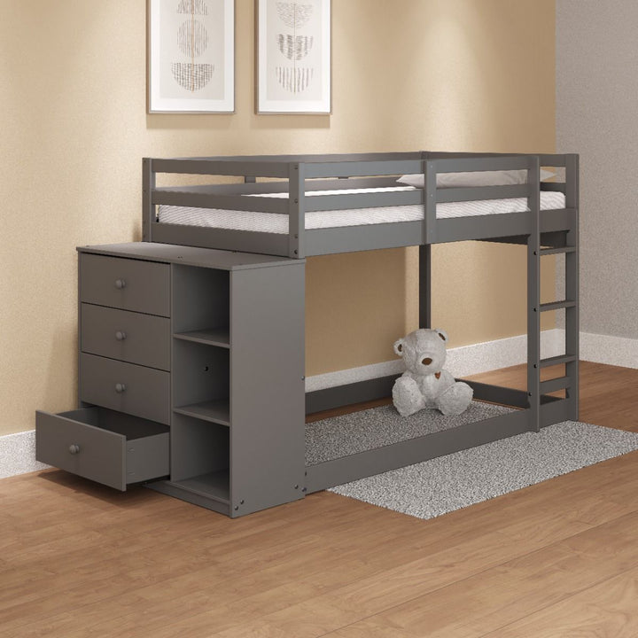Gaston Twin/Twin Bunk Bed W/4 Drawers &amp; 3 Compartments – view 9