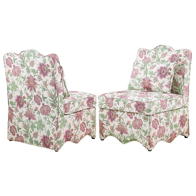 Hemsworth Accent Chair, Jacobean Floral Blossom Pink - view 5