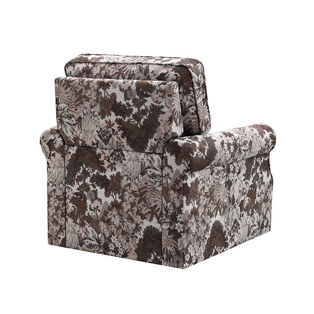 Penryn Swivel Accent Chair, Mocha Brown - view 4