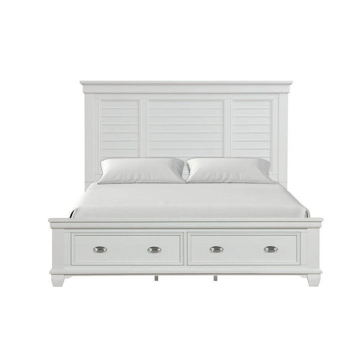 Jamestown 6/0 WK Stg Bed Rails- White