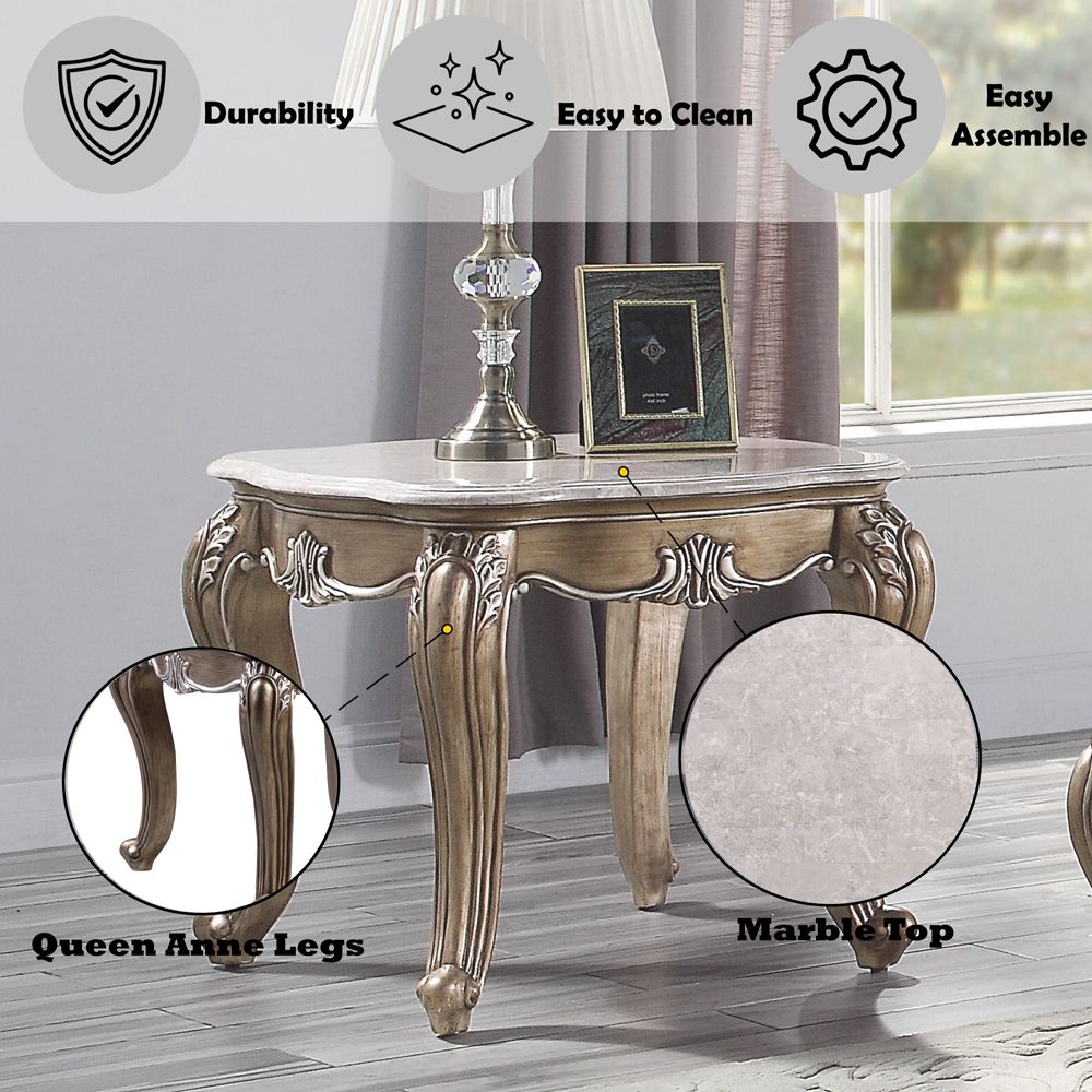 Elozzol End Table – features callout
