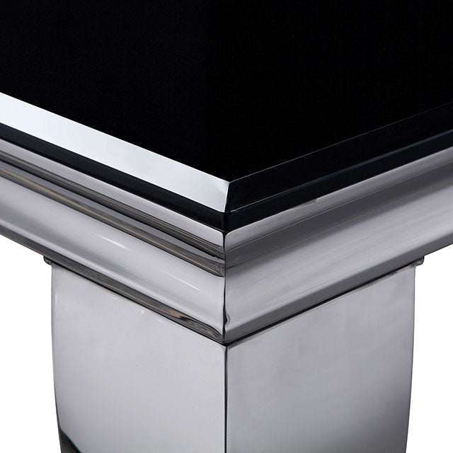 Neuveville Dining Table, Black/Chrome - view 3