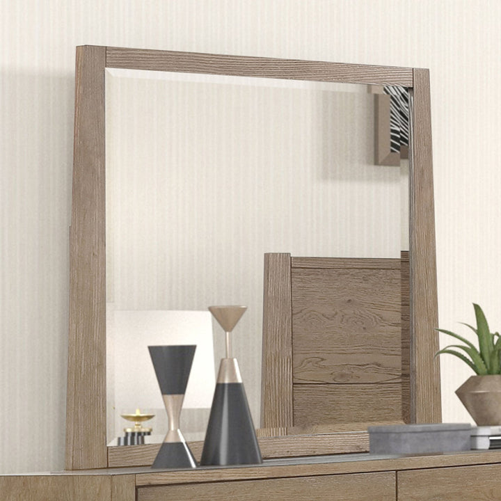Viera Landscape Mirror- Natural Oak