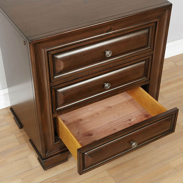 Brandt Night Stand, Brown Cherry - view 3
