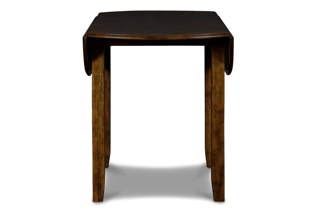 Gia 3 Pc 42" Drop Leaf Dining Table & 2 Chairs-Brown
