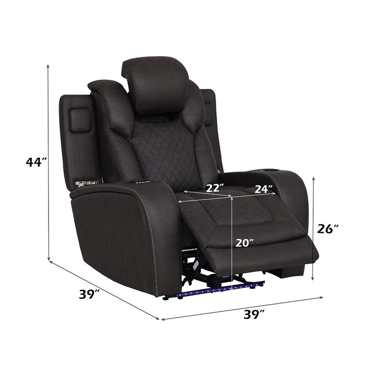 Wendell Power Motion Recliner with Storage, USB &amp; LED