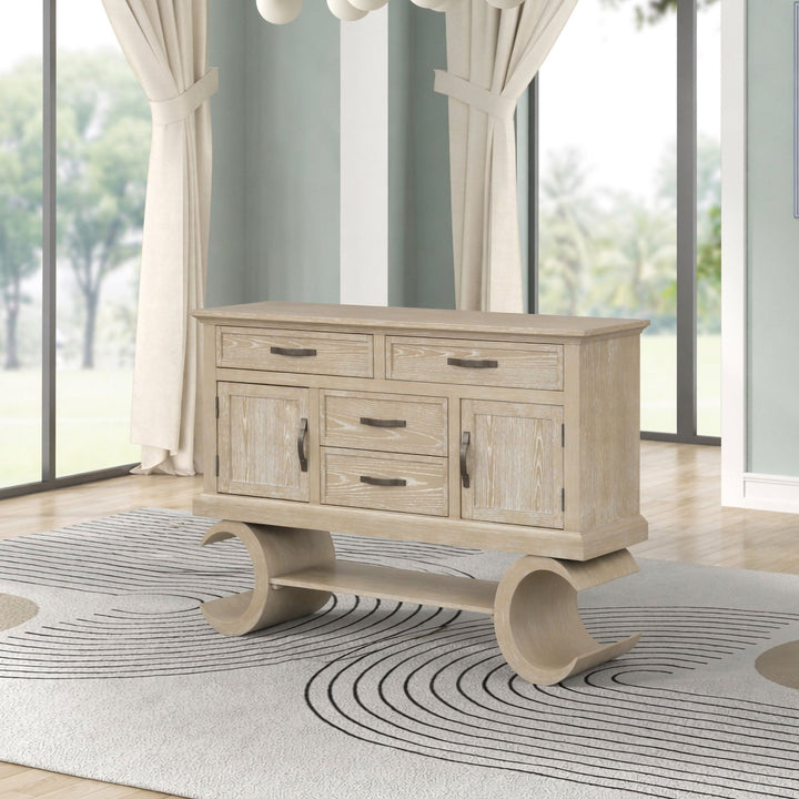 Gwendolyn Server-Cerused Taupe