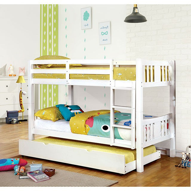 Cameron Twin/Twin Bunk Bed, White - view 2