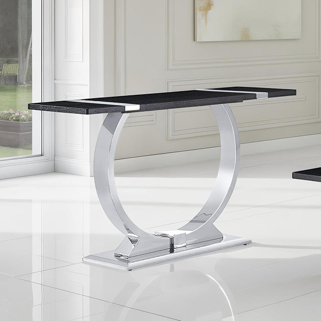 Horsham Sofa Table, Silver/Black - view 5