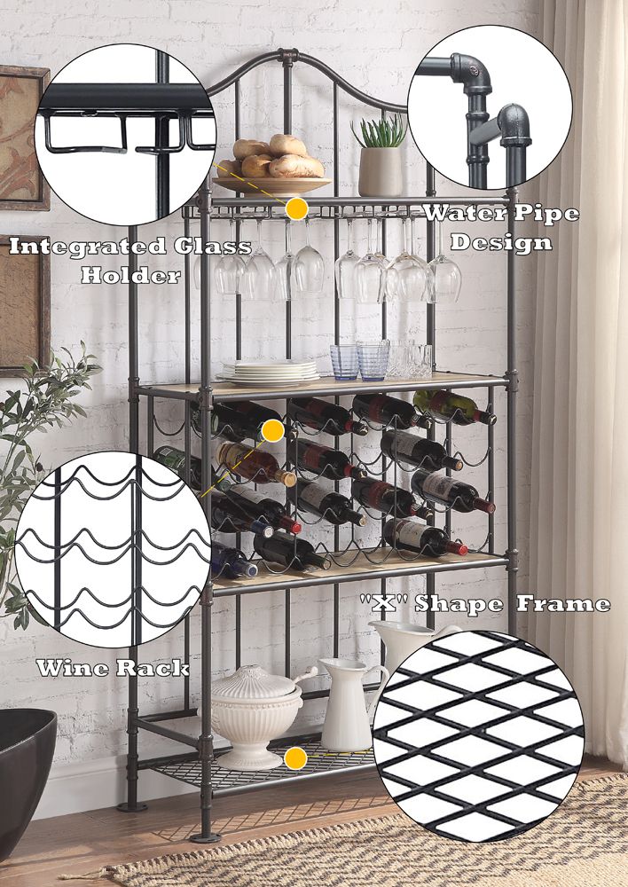 Edina Wine Rack – features callout