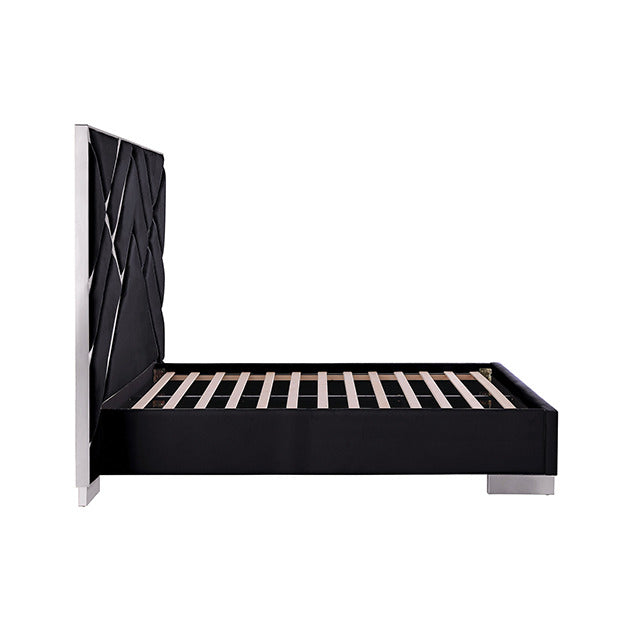 Stavola Bed, Black/Chrome - view 3