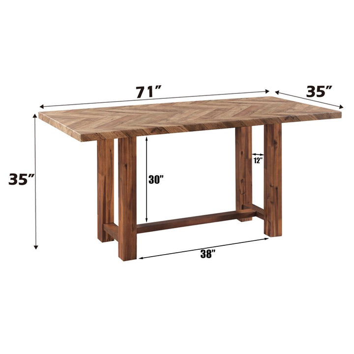 Gilsea Counter Height Table – dimensions diagram