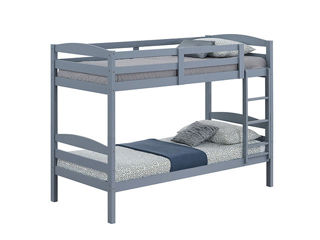 Finsbury Twin Twin Bunk Bed, Gray