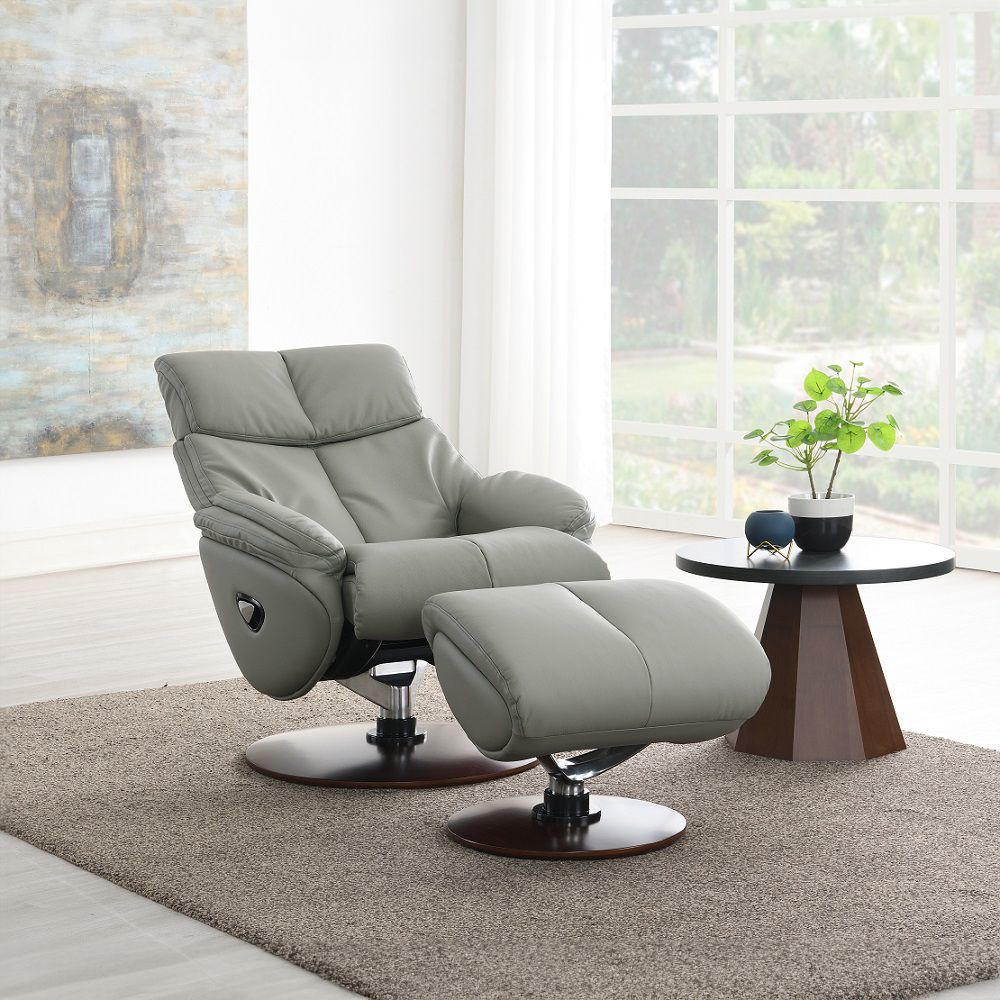 Kandoro Motion Accent Chair with Swivel & Ottoman