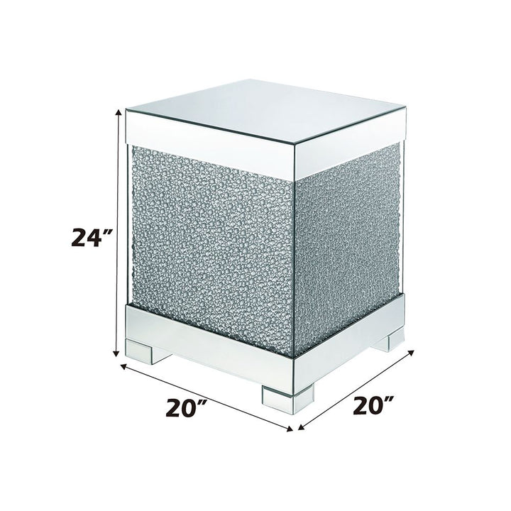 Mallika End Table – line drawing