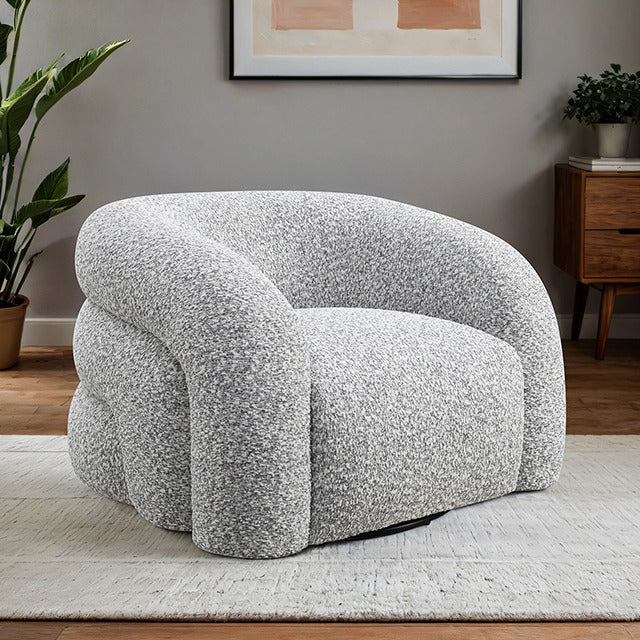 Freja Swivel Chair, Gray - view 3