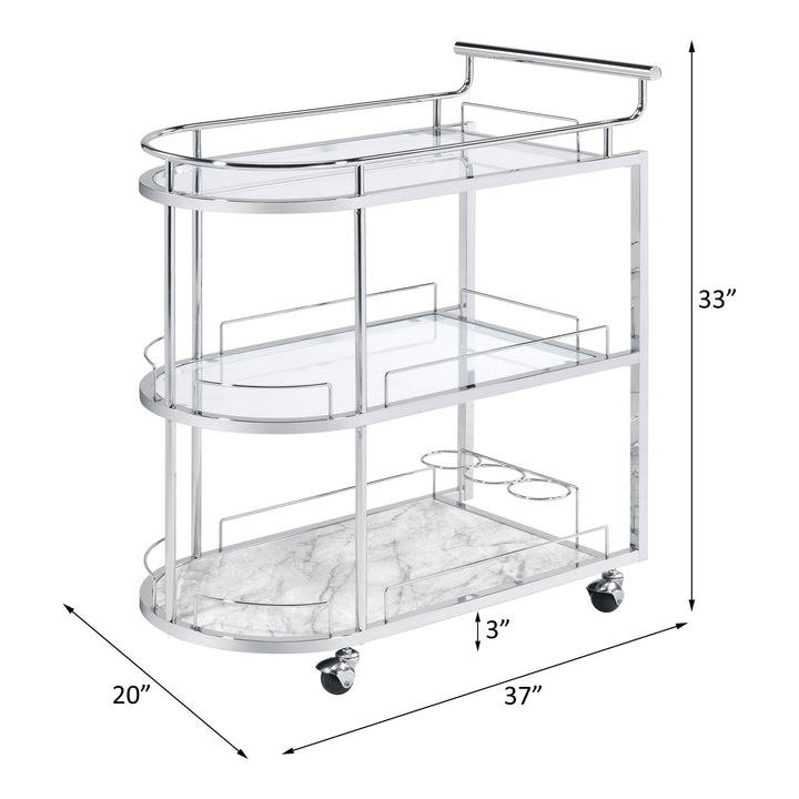 Inyo Serving Cart – line drawing