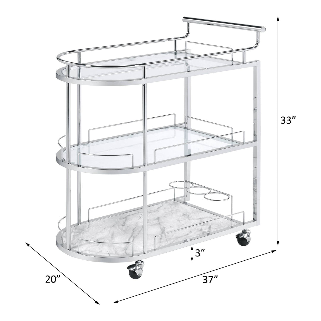 Inyo Serving Cart – line drawing
