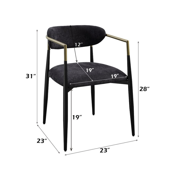 Jaramillo Arm Chair (SET-2) – dimensions diagram
