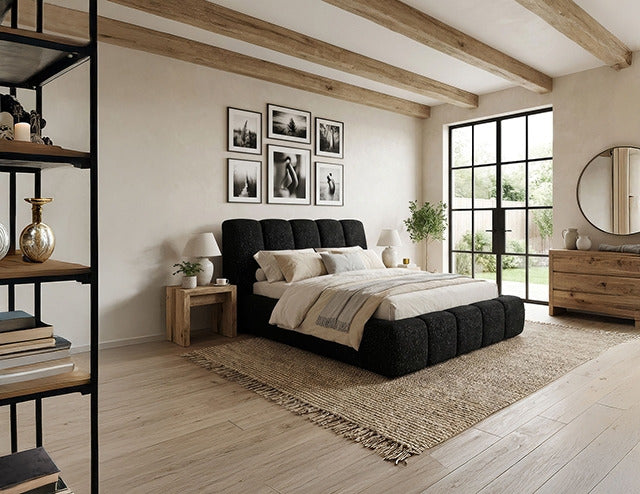 Grevan Bed, Hematite Black - view 2