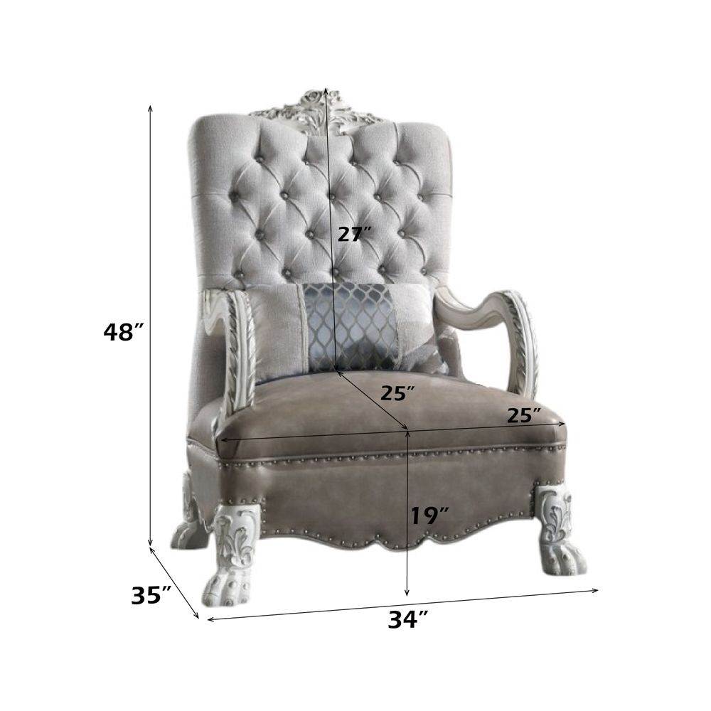 Dresden Chair W/Pillow – dimensions diagram