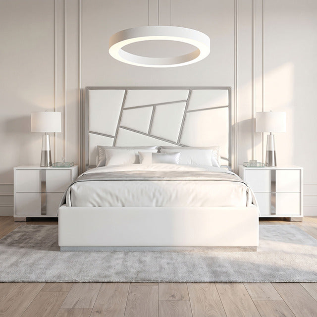 Bertoni Bed, White/Chrome - view 2