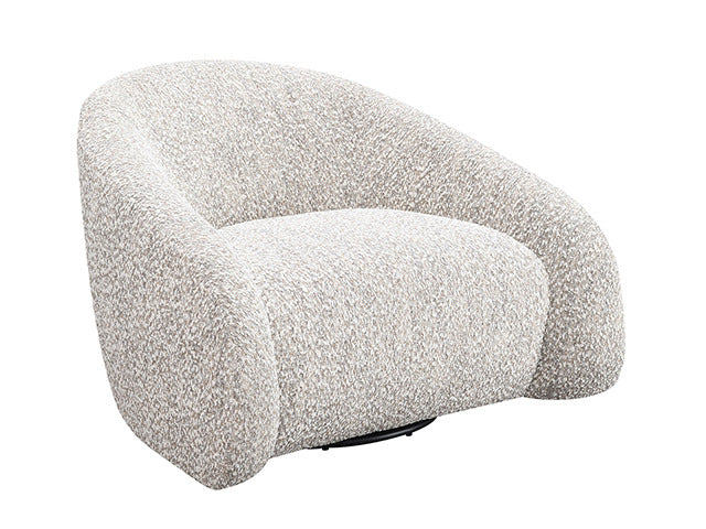 Kyria Swivel Chair, Light Brown