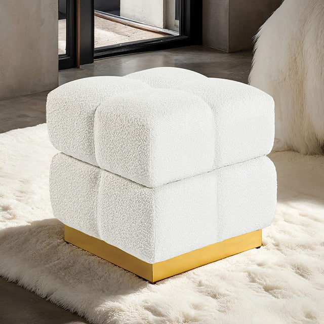 Aileen Storage Stool, Beige - view 2
