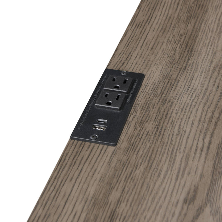 Harrisburg 2 Drawer Nightstand-Walnut