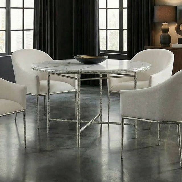 Balvi Round Dining Table, Gunmetal