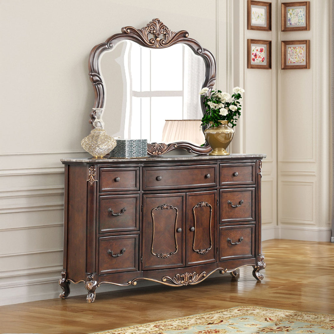 Constantine Dresser/server Mirror-Cherry