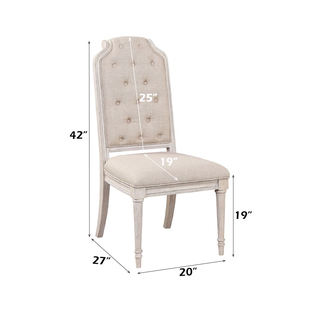 Wynsor Side Chair (Set-2) – dimensions diagram