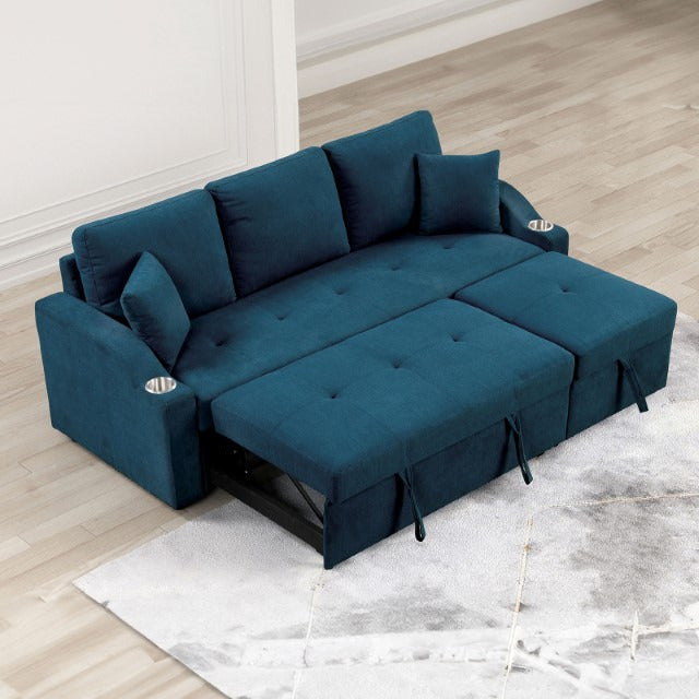 Royden Sleeper Sofa, Blue - view 6