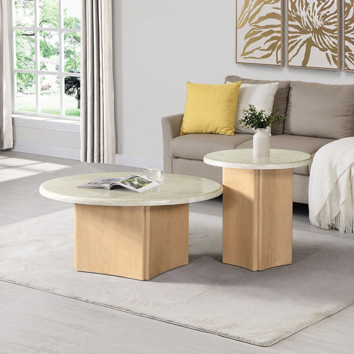 Qwin Coffee Table W/Marble Top – view 6