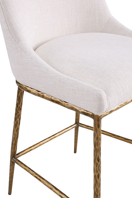 Rilva Counter Ht. Stool, Matte Gold - view 2