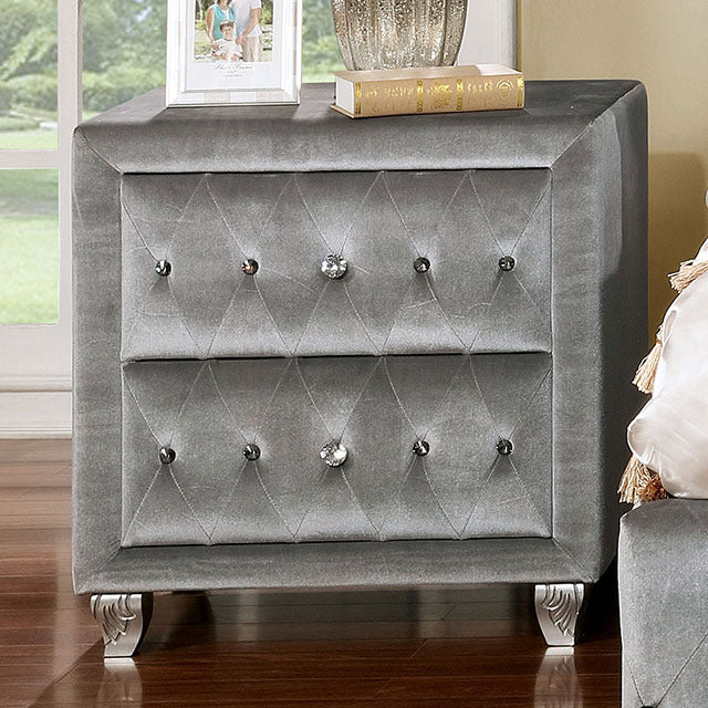 Alzir Night Stand, Gray
