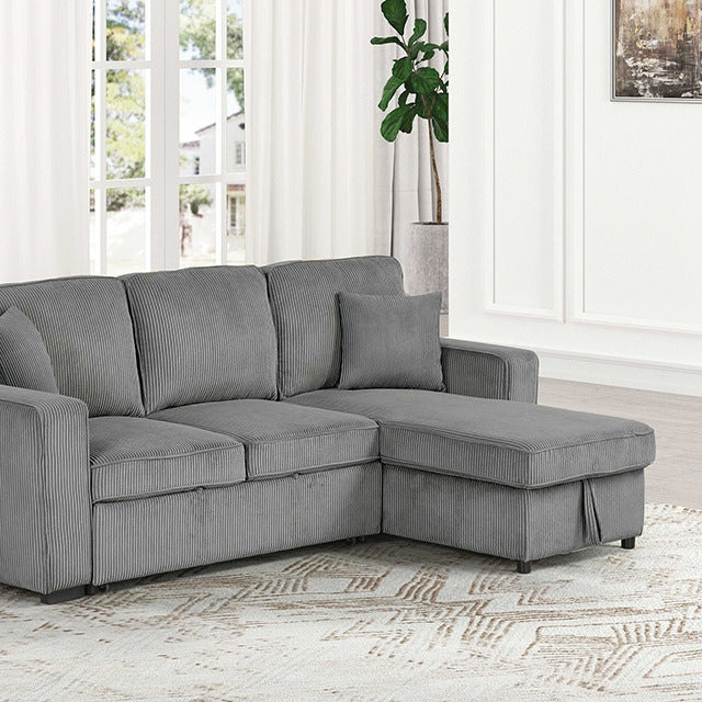 Yves Sectional, Dark Gray