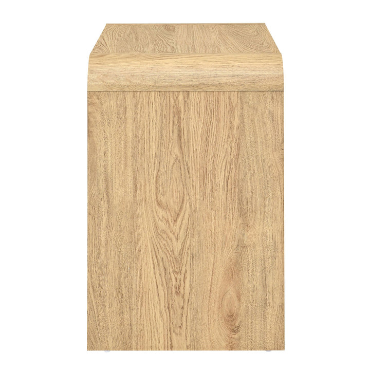 Mara Two Drawer End Table / Bedside Table-Natural