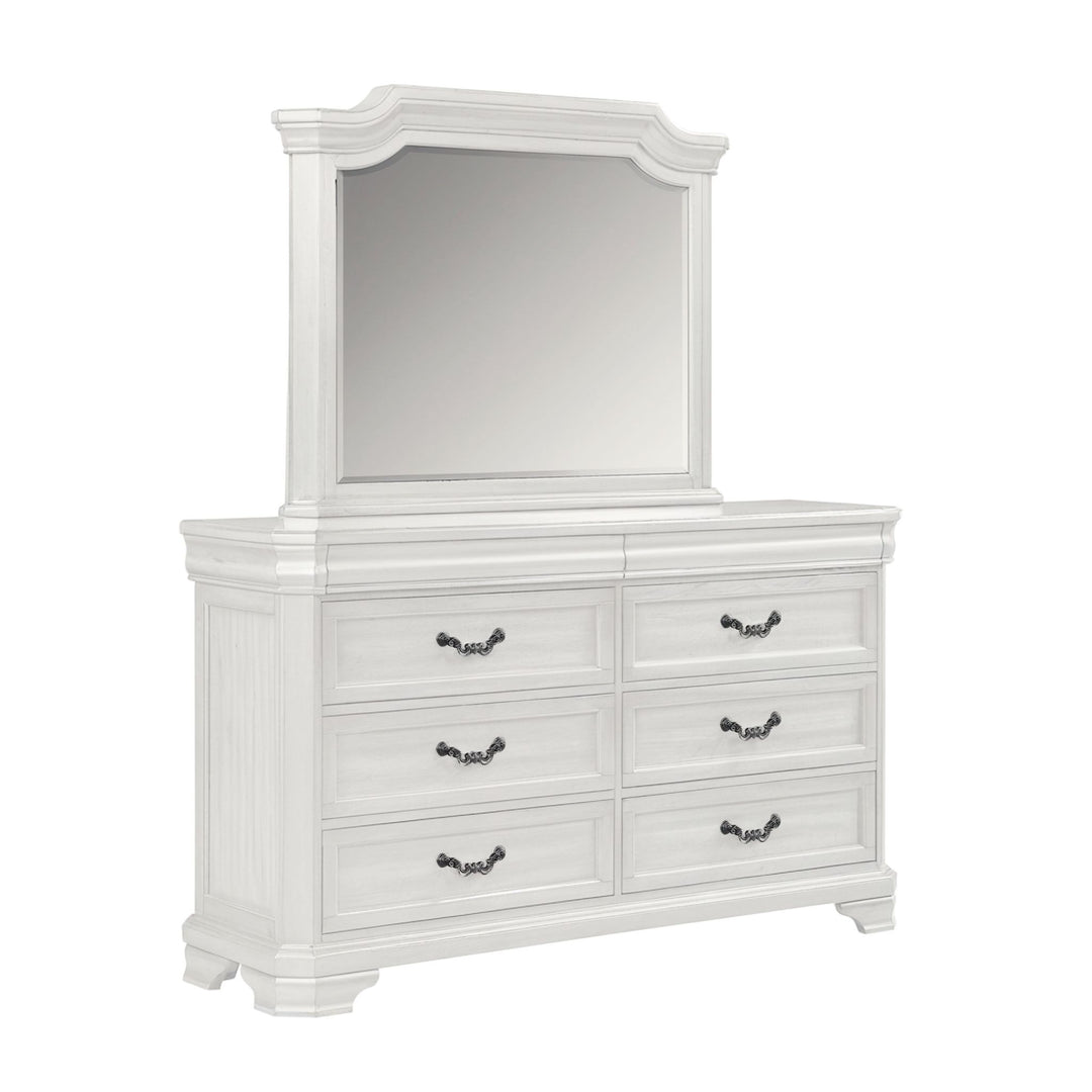 Lyndhurst Landscape Mirror- Vintage White