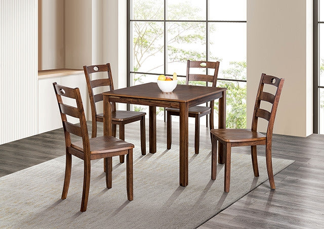 Lubbock 5 Pc. Dining Table Set, Walnut - view 2