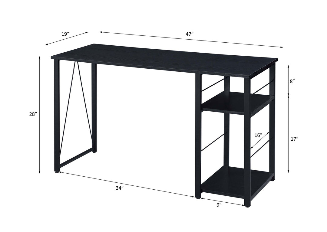 Vadna Writing Desk – line drawing