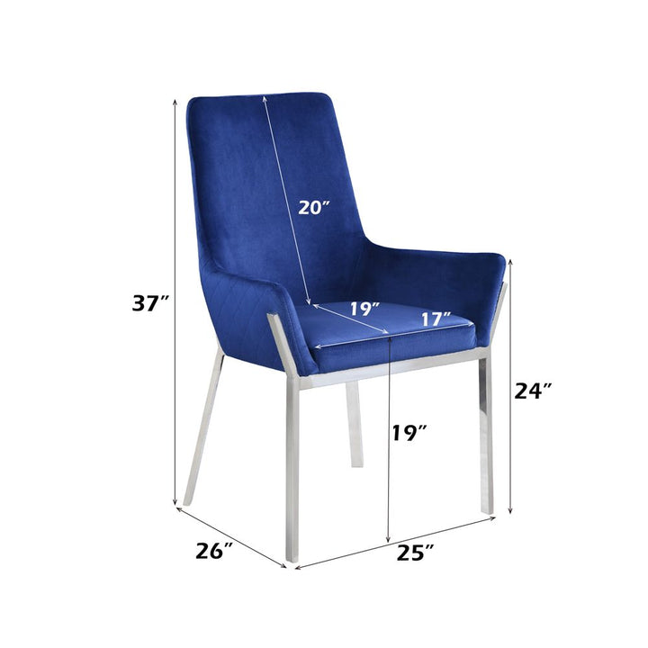 Cambrie Side Chair (Set-2) – dimensions diagram