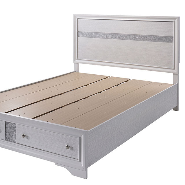 Chrissy 5 Pc Queen Bedroom Set, White - view 3