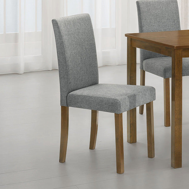 Worland Side Chair, Medium Oak/Gray