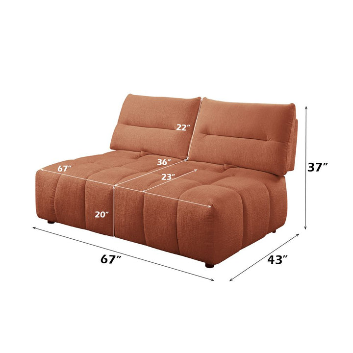 Loanna Moludar - Loveseat – dimensions diagram
