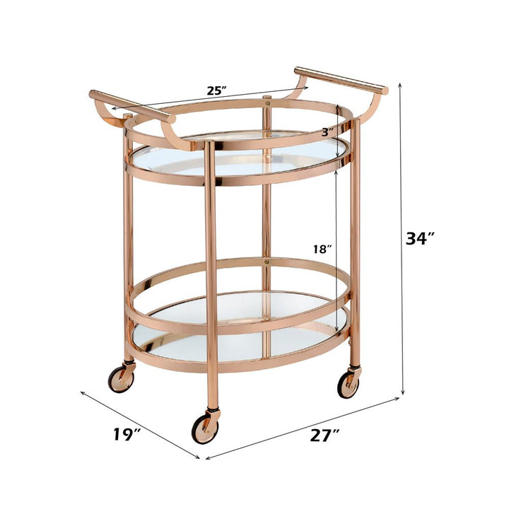 Lakelyn Serving Cart – dimensions diagram