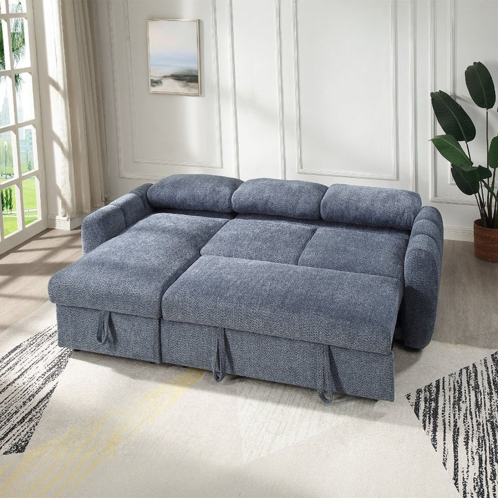Nuriel Reversible Sectional Sofa w/Sleeper &amp; Storage – view 2